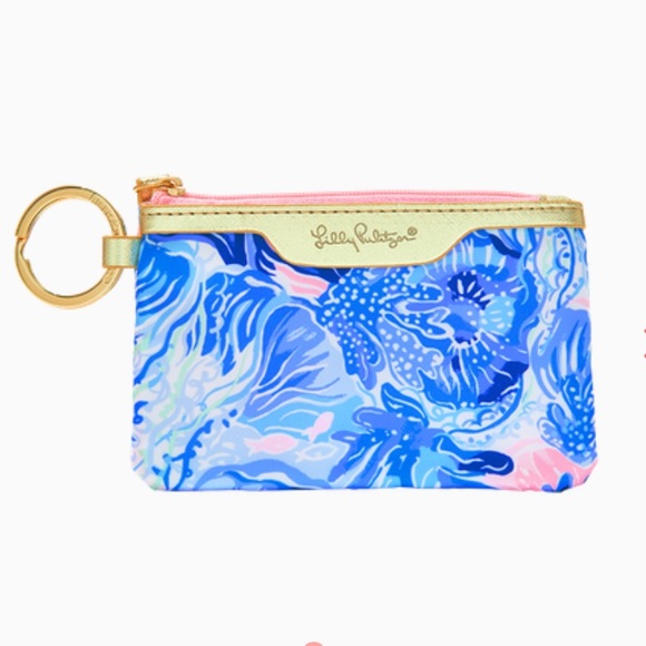 Lilly Pulitzer Handbags - NWT Lily Pulitzer ID Cr Card Case. Key holder. Color: Shade Seekers